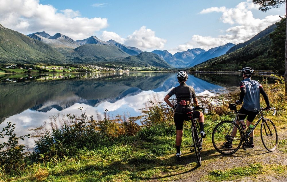 graham bell takes in the view of norways spectacular fjord landscapes matt bailey
