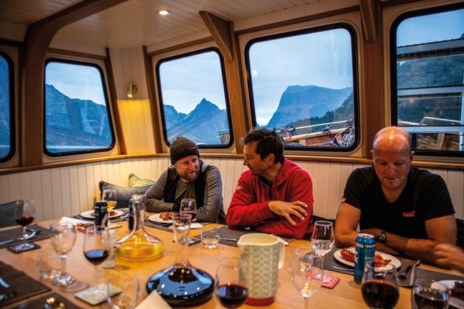 Relaxing on the boat after a long day in the saddle © Matt Bailey.jpg