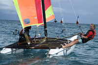 Sailing on a catamaran Sailing-on-a-catamaran