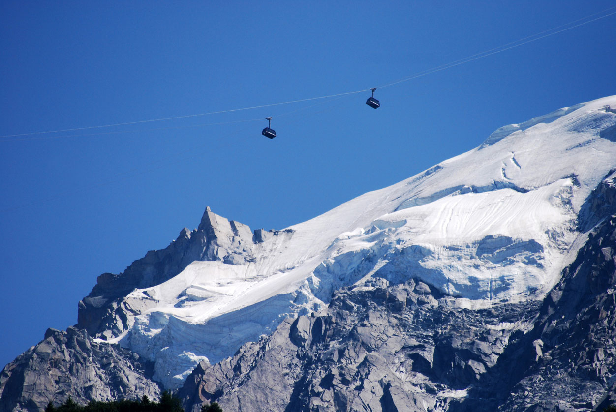 The glaciers in Chamonix are arguably even more impressive in summer than winter. 