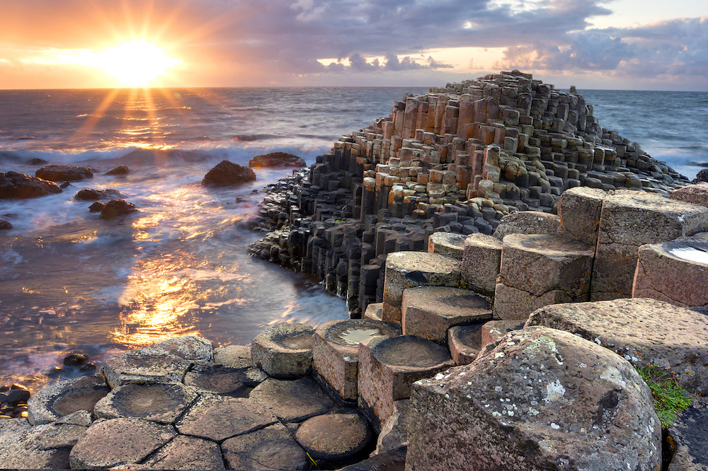 sunset-giants-causeway-ireland