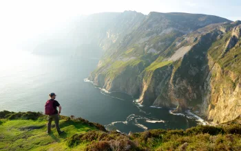 Slieve League Irelands highest sea cliffs located in south west Donegal